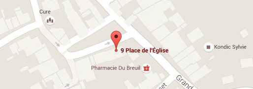 Google Map - Cabinet de Muriel Weber Kinésithérapeute Nancy - Seichamps